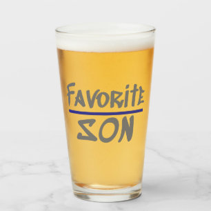 Favourite SON humour brother novelty Glass