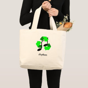 Favourite Song Rhythm Large Tote Bag