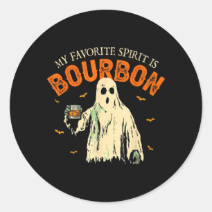 Favourite Spirit Is Funny Ghost Halloween Costume Classic Round Sticker