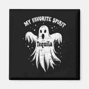 Favourite Spirit Tequila Drinking Ghost Halloween Magnet