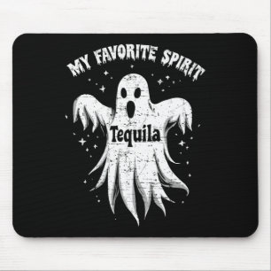 Favourite Spirit Tequila Drinking Ghost Halloween Mouse Pad