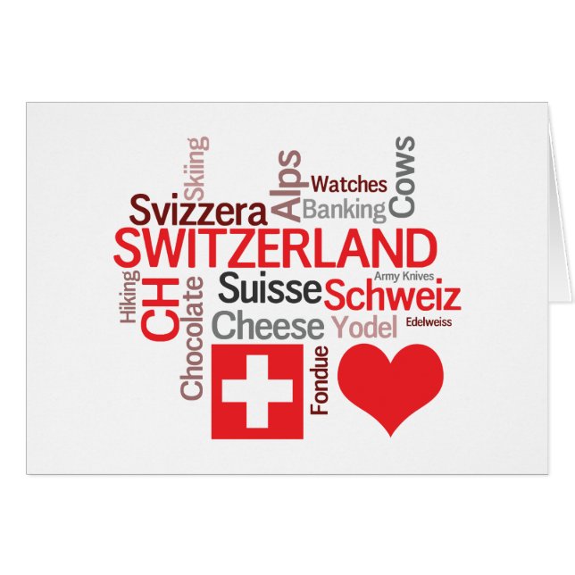 Favourite Swiss Things - I Love Switzerland (Front Horizontal)