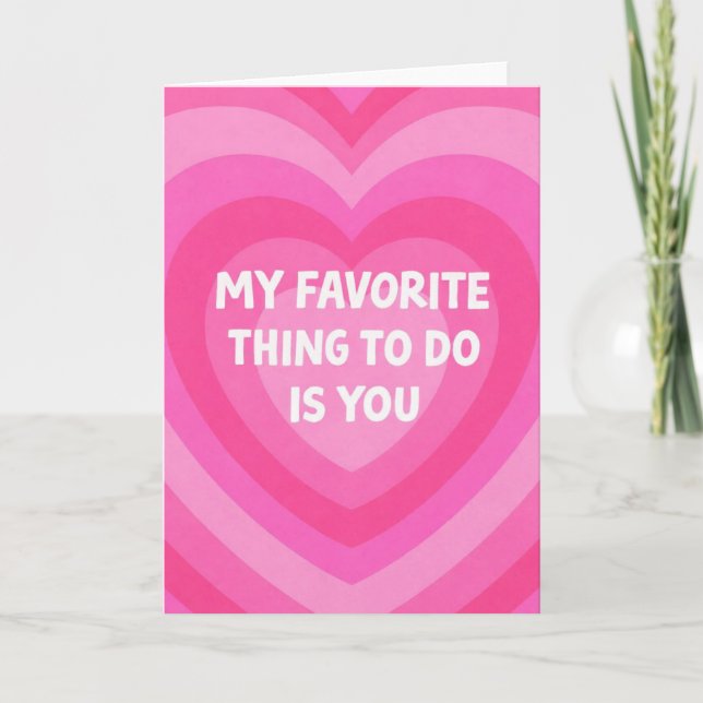 Favourite Thing Card (Front)