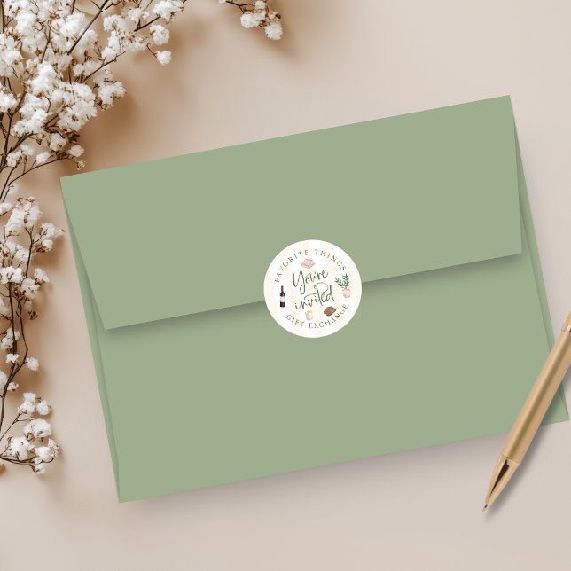 Favourite Things Gift Exchange Stickers (Creator Uploaded)