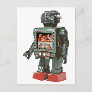 Favourite Toy Robot w Canons Postcard
