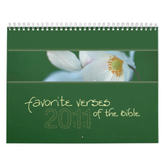 Favourite Verses of the Bible calendar 2011