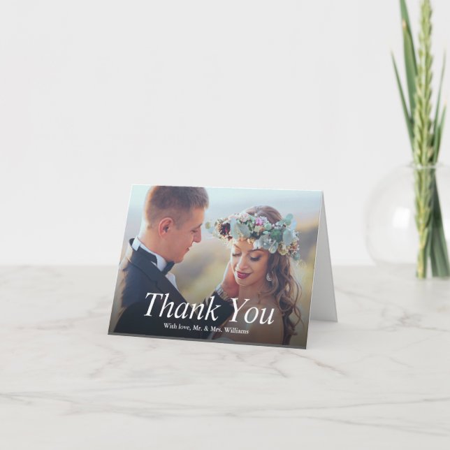 Favourite Wedding Photo Thank You Card (Front)