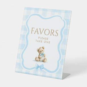 Favours Cute Teddy Bear Baby Shower Table Sign