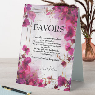 💍Favours Fuchsia Enchantment Watercolor 