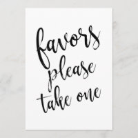 Favours Please Take One Affordable Sign