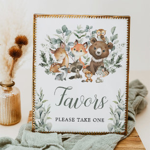 Favours Sign Eucalyptus Woodland Baby Animals Part