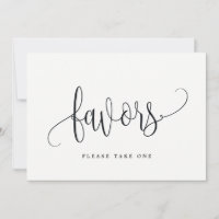 Favours Sign - Lovely Calligraphy
