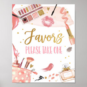 Favours Spa Party Makeup Glamour Girl Birthday Pos Poster