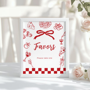 Favours That's Amore Italian theme bridal shower Poster