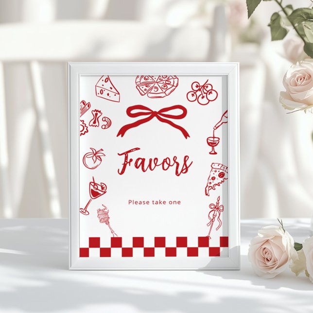 Favours That's Amore Italian theme bridal shower Poster (Creator Uploaded)