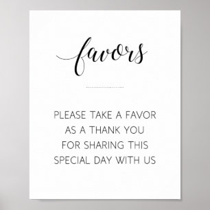 Favours Wedding Sign - Alejandra