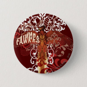 Fawkes Spread Wings 6 Cm Round Badge