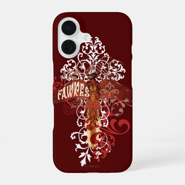 Fawkes Spread Wings iPhone 16 Case (Back)
