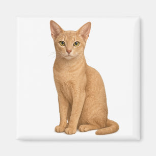 Fawn Abyssinian Magnet