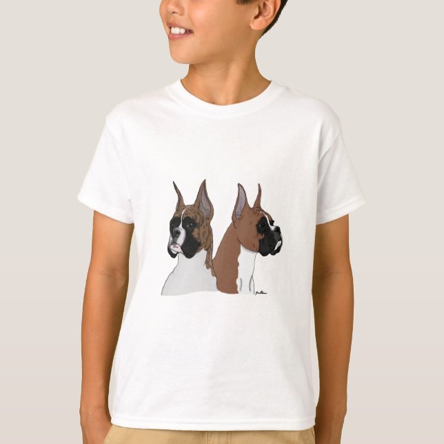 Fawn and Brindle Boxers T-Shirt (Front)