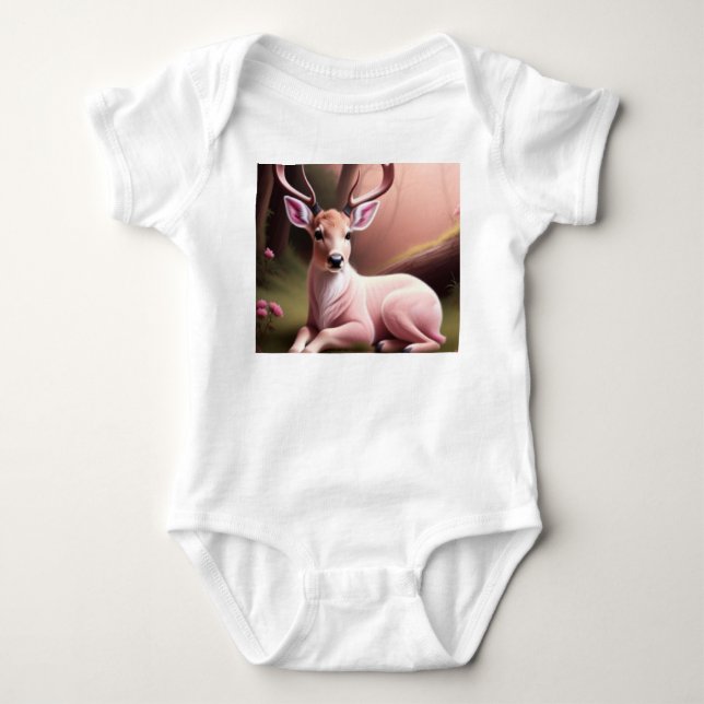 Fawn  baby bodysuit (Front)