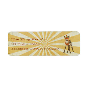 Fawn & Bird Address Label Return Address Label