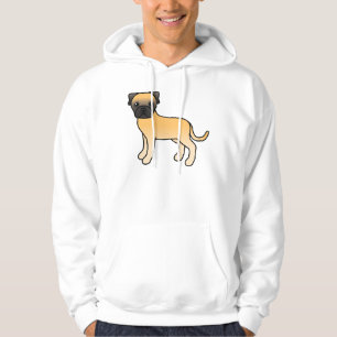 Fawn Bullmastiff Cute Cartoon Dog Hoodie