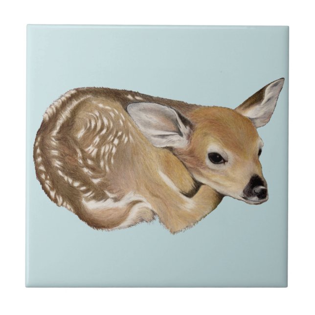 Fawn Ceramic Tile (Front)