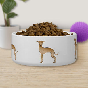 Fawn Colour Italian Greyhound Cute Cartoon Dogs