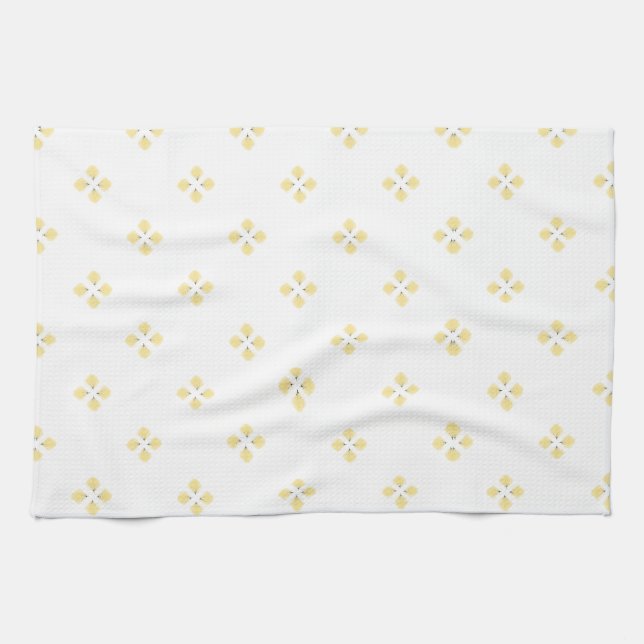 Fawn Dandelion Crosses  Tea Towel (Horizontal)