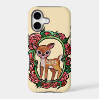 Fawn Deer Red Roses