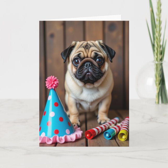 Fawn Dog Birthday Card (Front)