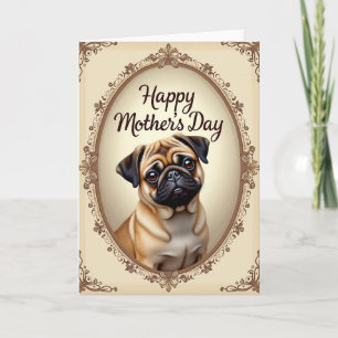 Fawn Dog Mothers Day Art Card