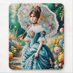 FAWN ~ Elegant Vintage Young Woman ~ Mousepad