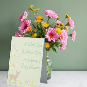 Fawn Floral Girl Baby Shower