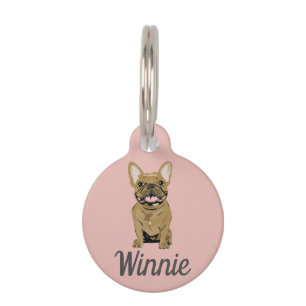 Fawn French Bulldog Pet Tag