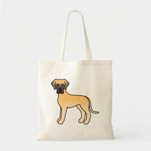 Fawn Great Dane Cute Cartoon Dog Tote Bag
