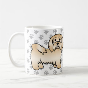 Fawn Havanese Cute Cartoon Dog Illustration Coffee Mug