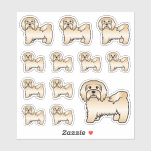 Fawn Havanese Cute Cartoon Dog Illustrations