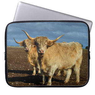 Fawn Highland Cowls, Laptop Sleeve