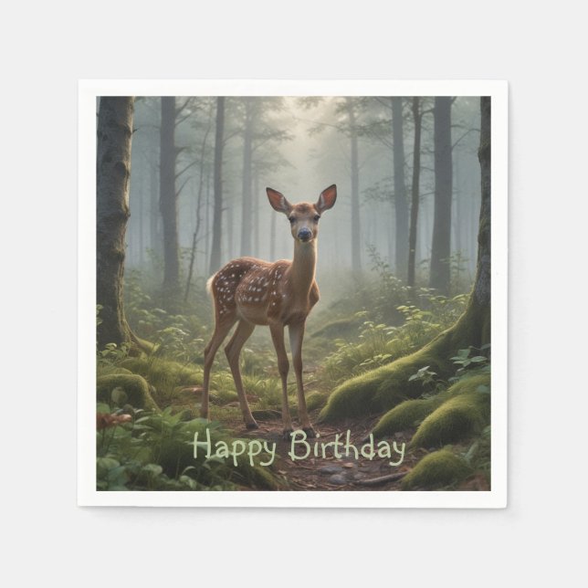 Fawn in the Forest Napkin (Front)