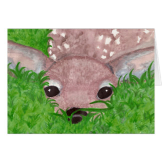 Fawn in the grass