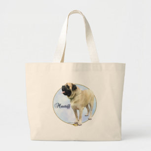 Fawn Mastiff Portrait Large Tote Bag
