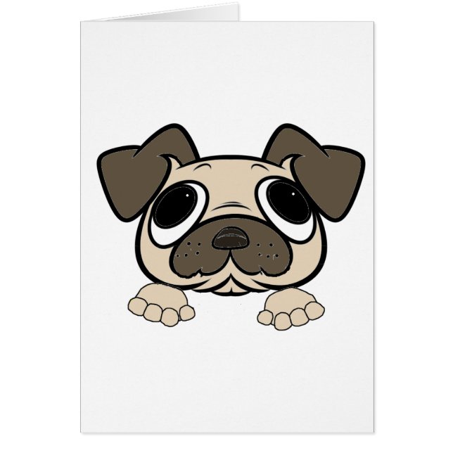 fawn peeking pug (Front)