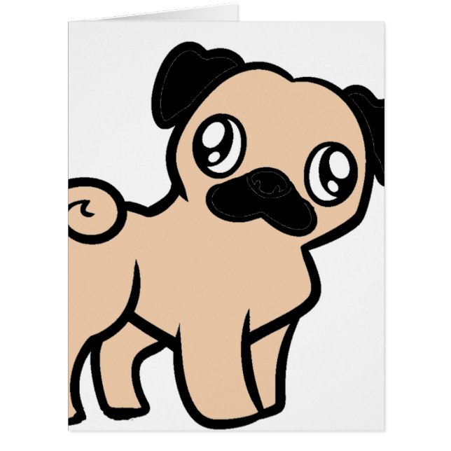 fawn pug cartoon (Front)