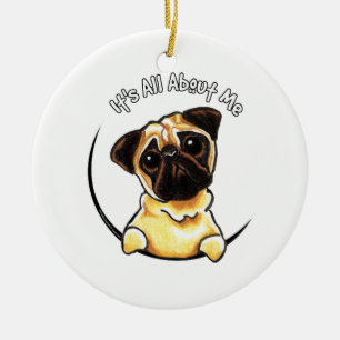 Fawn Pug IAAM Ceramic Ornament
