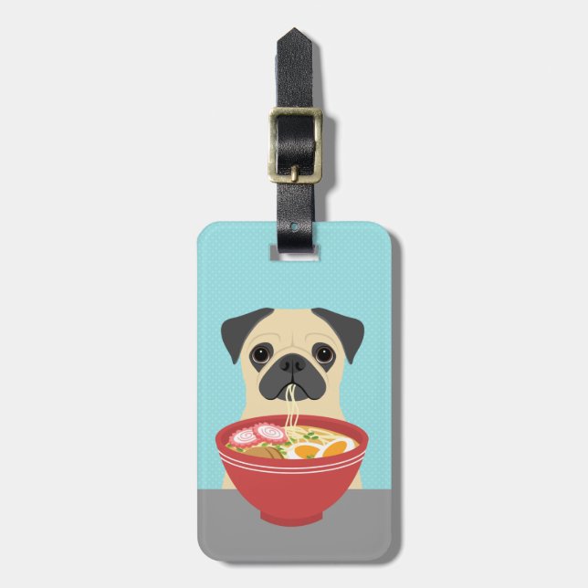 Fawn Pug Luggage Tags (Front Vertical)
