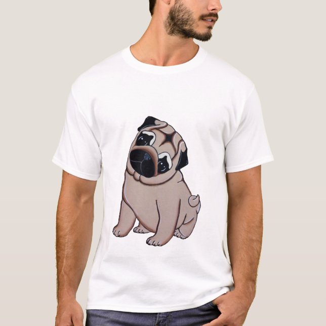Fawn Pug Puppy T-shirt (Front)