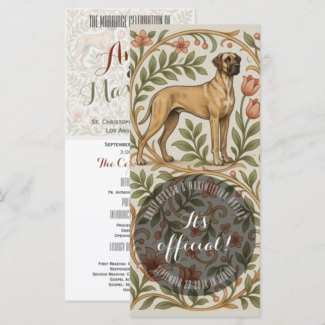 Fawn Retro Great Dane Rack Cards (Front/Back)