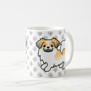 Fawn Sable Parti-Colour Tibetan Spaniel Cute Dog Coffee Mug